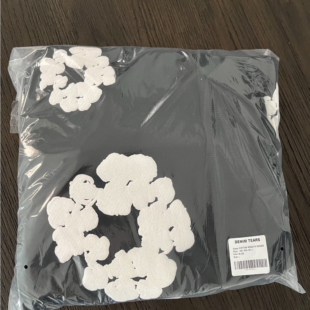 Denim Tears Black and White Floral Sweatshirt